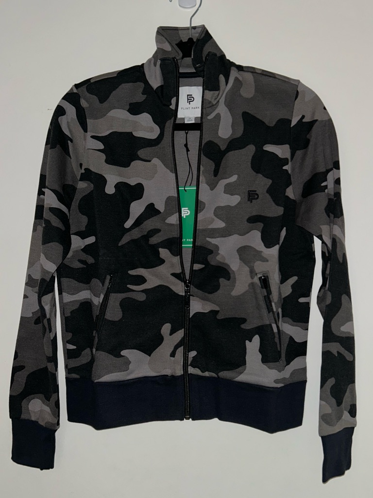 Flint Park Women’s Court Jacket In Black Camo Xs Nwt